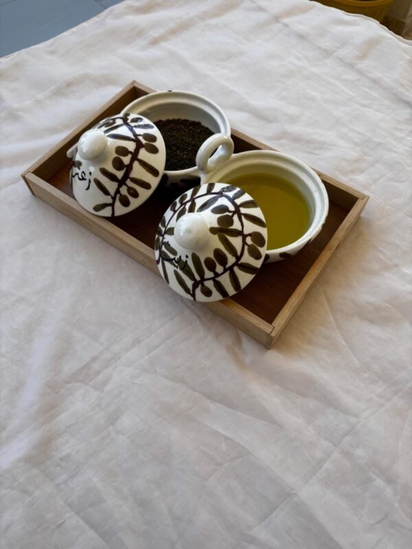 Ceramic Olive Oil & Zaatar Set - Image 3