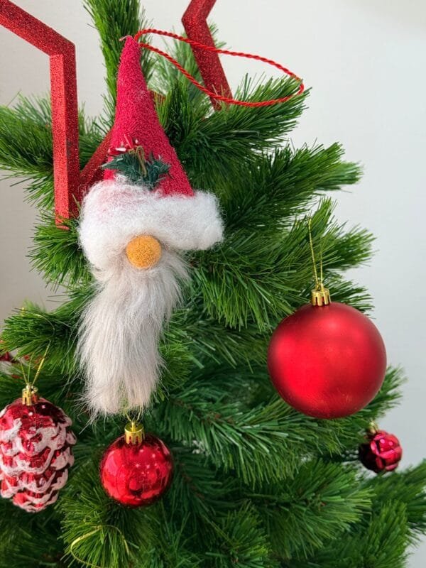 Handmade Christmas Gnome Ornament