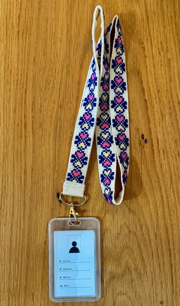 Hand-Embroidered Heritage ID Badge Holder - Image 6