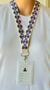 Hand-Embroidered Heritage ID Badge Holder